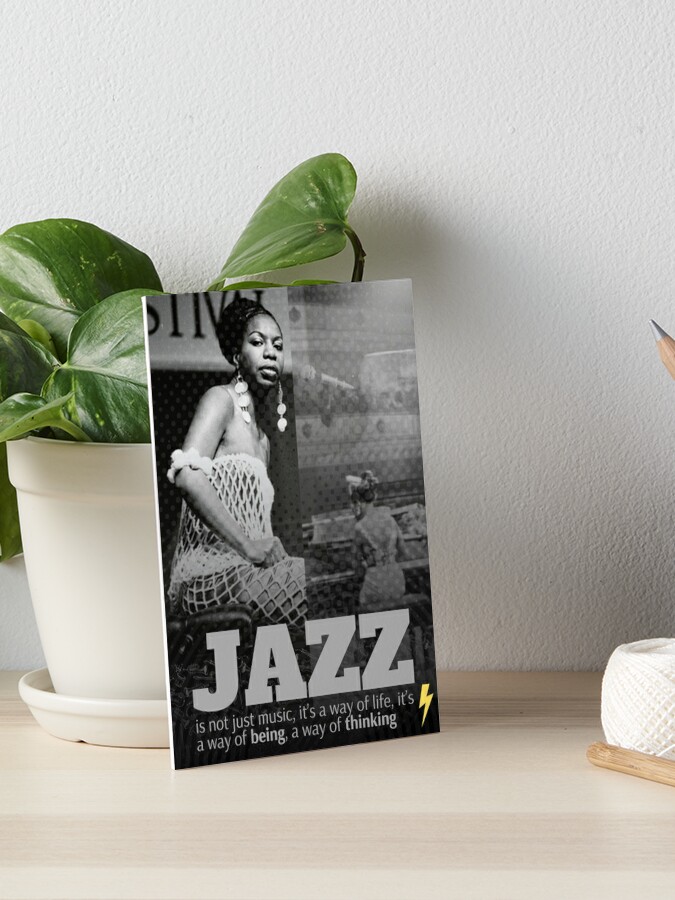 Impression Rigide Nina Simone Citation Fan Art Affiche Musique Jazz Fan Art Par Spiralstairshop Redbubble