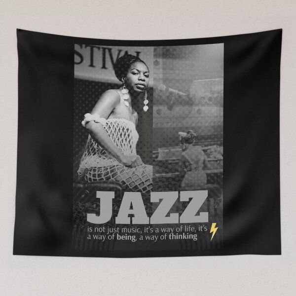 Item preview, Nina Simone, Quote, Fan Art, poster, Jazz, music, phone case, Sticker, gift card, artboard print, Hardcover Journals, iPhone Cases & Skins, Canvas Print, Framed Art Print, Photographic, Metal Print, designed and sold by SpiralStairShop.