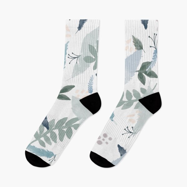 Item preview, Blue Green Feather Leaves Pattern designed and sold by Jared Davies.