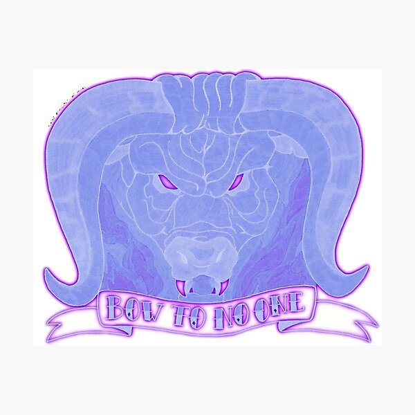 Item preview, The Red Bull (The Last Unicorn - Neon) designed and sold by mfpmalec.