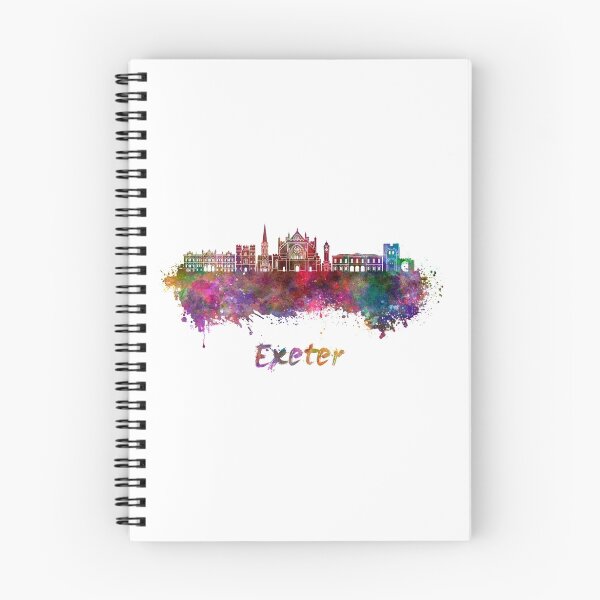 Item preview, Exeter skyline in watercolor designed and sold by paulrommer.
