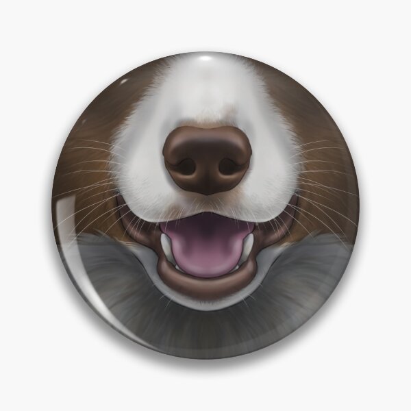 Item preview, Chocolate Border Collie Face designed and sold by SidianArts.