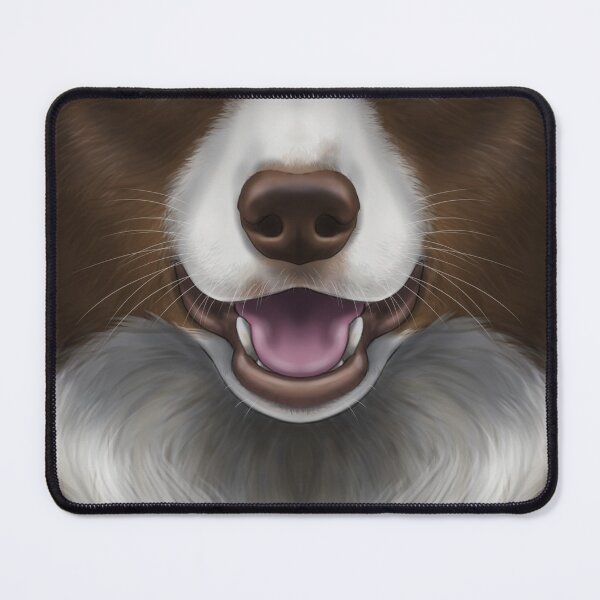 Item preview, Chocolate Border Collie Face designed and sold by SidianArts.