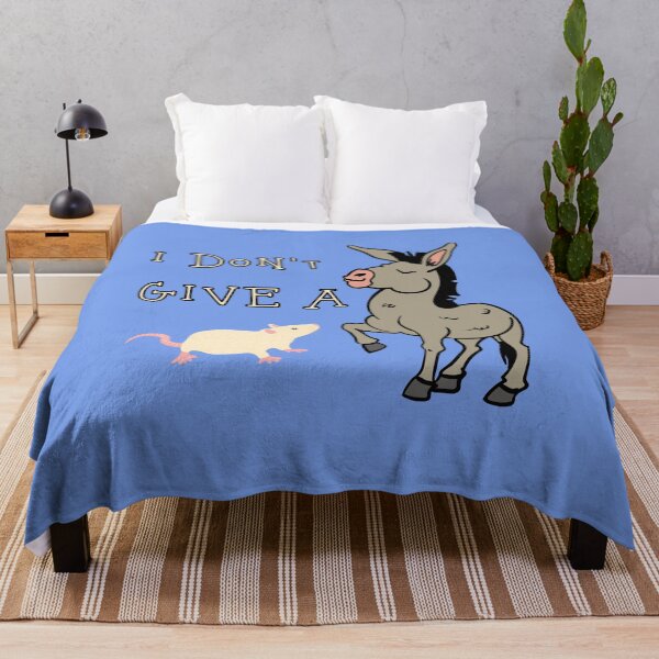 Item preview, I Don't Give A Rats Sarcastic Donkey Design designed and sold by Peggy Lindstrom.