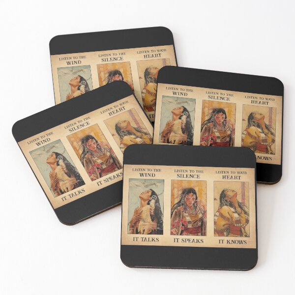 Item preview, Native american woman listen to the silence designed and sold by chinulove.