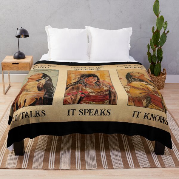 Item preview, Native american woman listen to the silence designed and sold by chinulove.