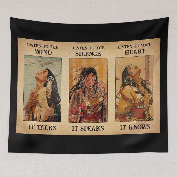 Item preview, Native american woman listen to the silence designed and sold by chinulove.