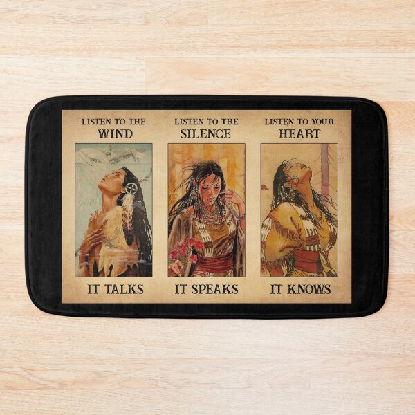 Item preview, Native american woman listen to the silence designed and sold by chinulove.