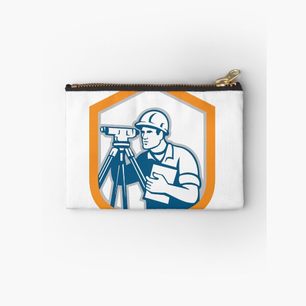Item preview, Surveyor Geodetic Engineer Survey Theodolite Shield Retro designed and sold by patrimonio.