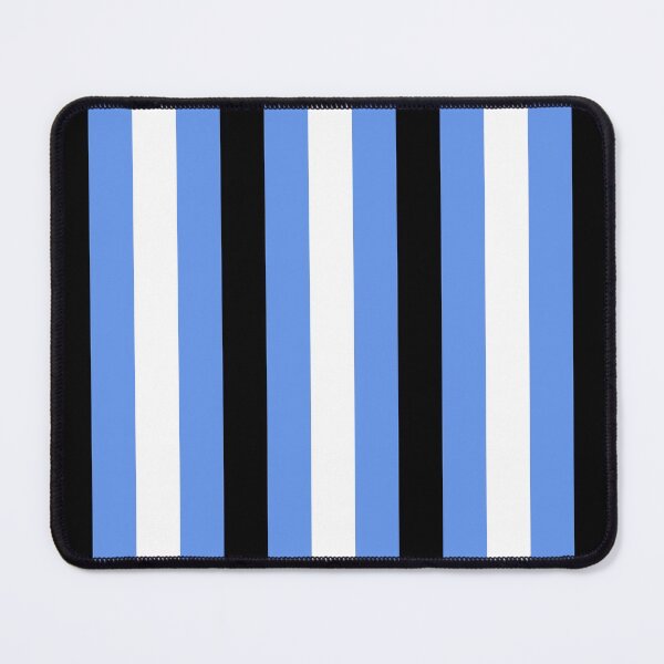 Item preview, Black, White and Blue Vertical Stripes designed and sold by starrylite.