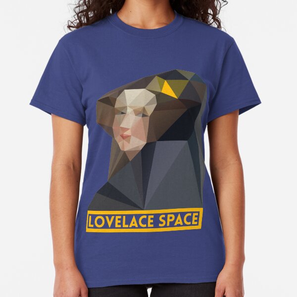 LovelaceSpace logo in Yellow Classic T-Shirt