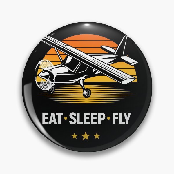 Item preview, Eat Sleep Fly Single Engine Airplane Pilot designed and sold by Uppercase Tees.