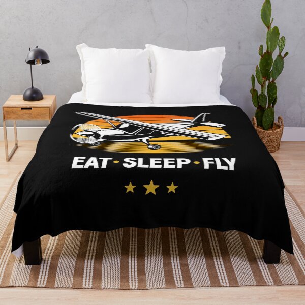 Item preview, Eat Sleep Fly Single Engine Airplane Pilot designed and sold by Uppercase Tees.
