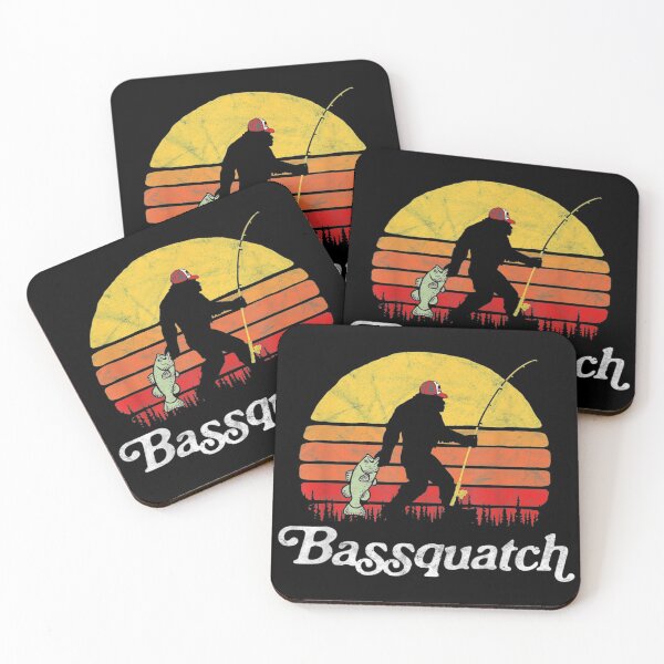 Item preview, Bassquatch! Funny Bigfoot Fishing Outdoor Retro designed and sold by WarrenLotus.