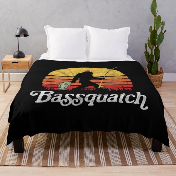 Item preview, Bassquatch! Funny Bigfoot Fishing Outdoor Retro designed and sold by WarrenLotus.