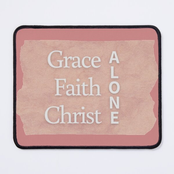 Item preview, By grace alone. Through faith alone. In Christ alone. Mauve Pink designed and sold by ABInspired.