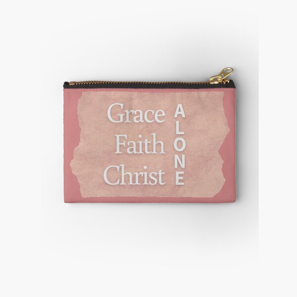 Item preview, By grace alone. Through faith alone. In Christ alone. Mauve Pink designed and sold by ABInspired.