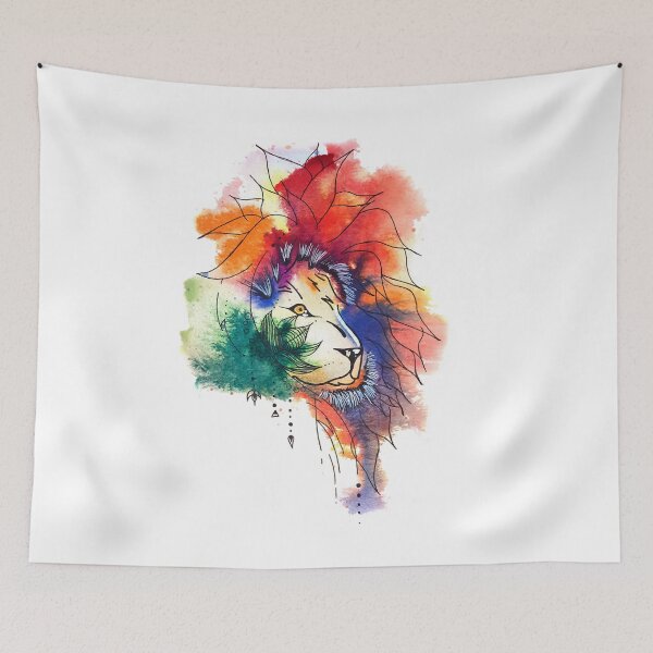 Item preview, Lion Aquarelle Julie Formation designed and sold by MaysenOclair.