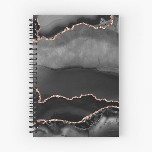 Item preview, Rose Gold Black Agate Marble  designed and sold by starchildesign.