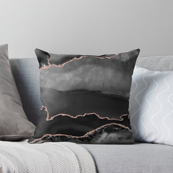 Item preview, Rose Gold Black Agate Marble  designed and sold by starchildesign.