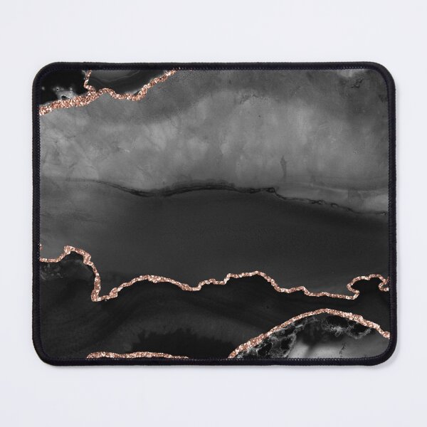 Item preview, Rose Gold Black Agate Marble designed and sold by starchildesign.