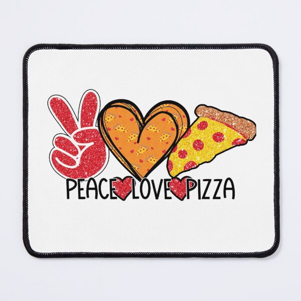 Item preview, Peace Love Pizza Lover Italian Gift Funny Pizzeria Dough Oven Food designed and sold by Style4You24.
