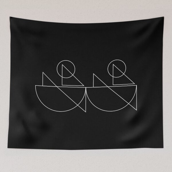 Item preview, Kayakers | modern geometric designed and sold by Raquel Colachagua.