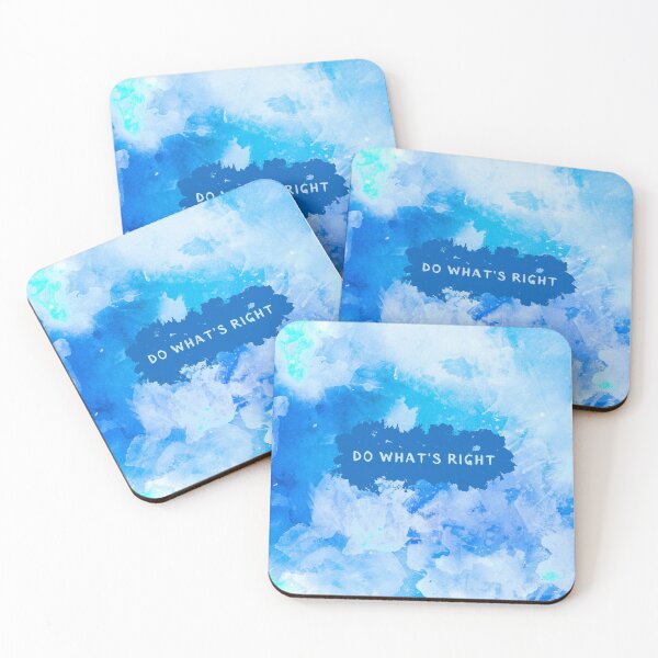 Item preview, HACER LO CORRECTO - Nubes de acuarela con consejos de vida inspiradores - diseño abstracto designed and sold by Art4Motivation.