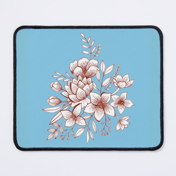 Item preview, Line Botanicals on Blue designed and sold by zibziby.
