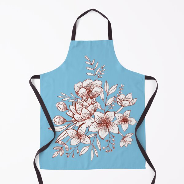 Item preview, Line Botanicals on Blue designed and sold by zibziby.