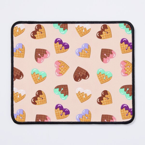 Item preview, Waffle Hearts Pattern, Waffle, Heart, Pink designed and sold by graphic-genie.