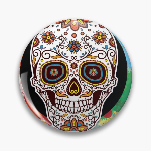 Item preview, Smiling Fancy Skull Artwork Happy Halloween! designed and sold by Capiral Bucketlist.