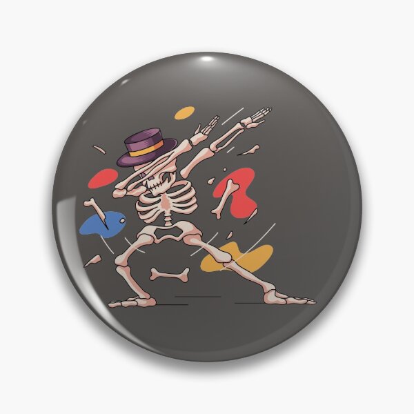 Item preview, Dabbing Spooky skeleton with top hat Funny Dab Halloween designed and sold by vhtrocate.