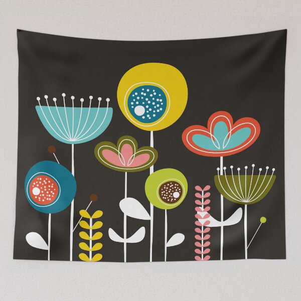 Item preview, Mid Century Flowers designed and sold by Amy VanMeter.