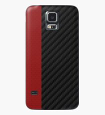 carbon fiber Red mixmatch Case/Skin for Samsung Galaxy