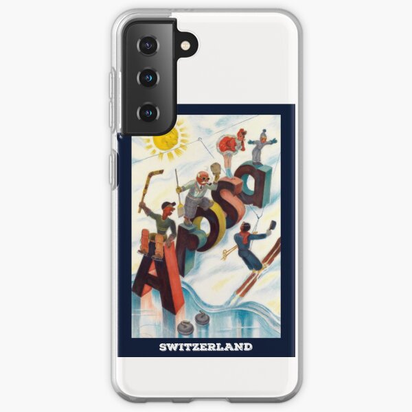 Arosa, Schweiz. Vintage Reiseplakat Samsung Galaxy Flexible Hülle