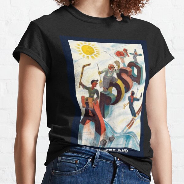 Arosa, Schweiz. Vintage Reiseplakat Classic T-Shirt