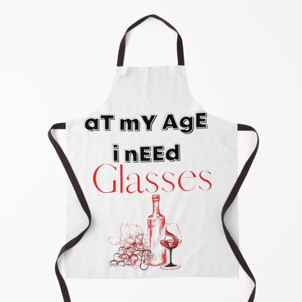 Item preview, At My Age I Need Glasses / Wine Alcohol Drink Bar Beverage Glass designed and sold by BeatyinChaos.
