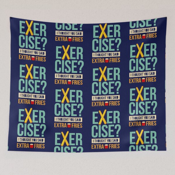 Item preview, Exercise Or Extra Fries? designed and sold by VomHaus.