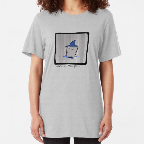 Shark in the pail Slim Fit T-Shirt