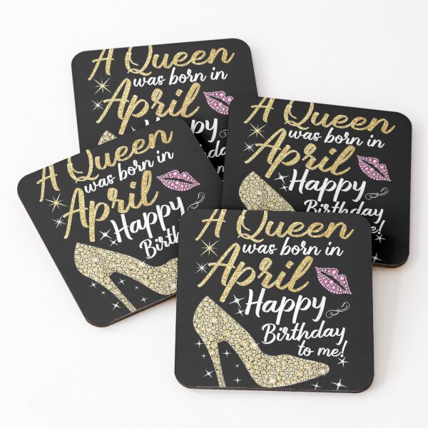 Item preview, Queens Are Born In April Funny April Girl Women designed and sold by SemajshiMaah.