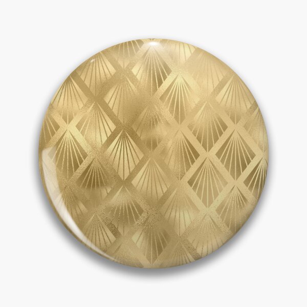 Item preview, Vintage gold geometric pattern  designed and sold by MagicStrawberry.