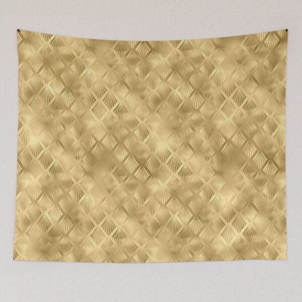 Item preview, Vintage gold geometric pattern  designed and sold by MagicStrawberry.