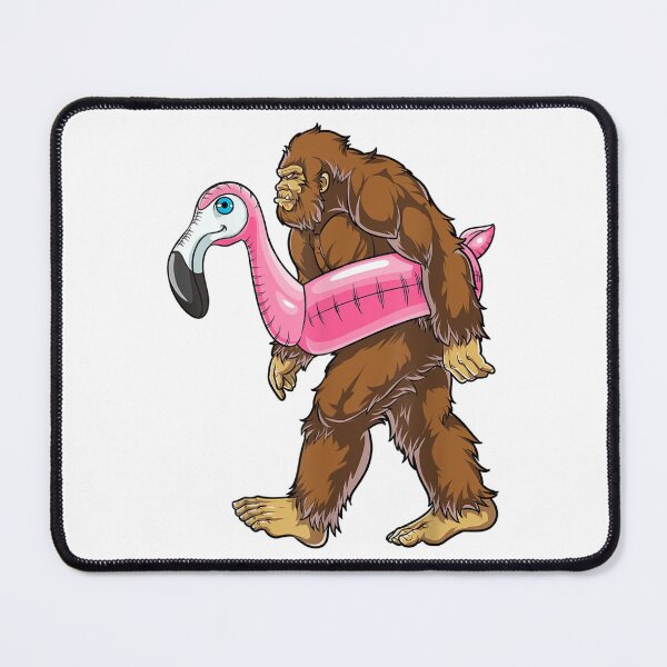 Item preview, Pool Party Bigfoot Flamingo T shirt Sasquatch Pink Float designed and sold by WarrenLotus.