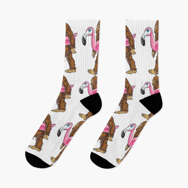 Item preview, Pool Party Bigfoot Flamingo T shirt Sasquatch Pink Float designed and sold by WarrenLotus.