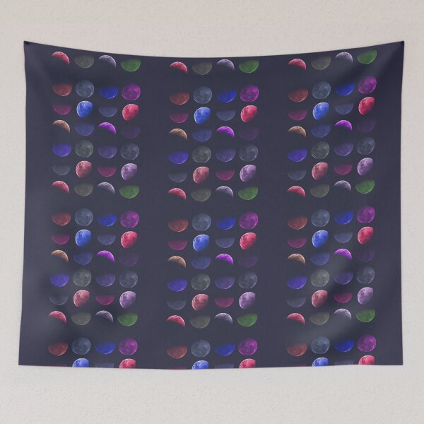 Item preview, colored moon designed and sold by Paradise Of Colors.