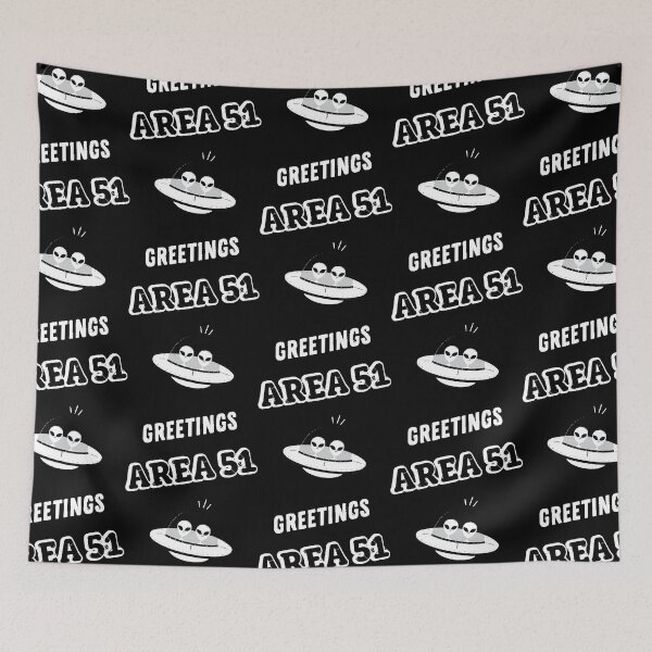 Item preview, Greetings From Area 51 Funny Alien  designed and sold by BentlerAbidah.