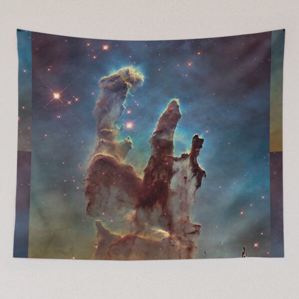 Item preview, Eagle Nebula’s Pillars of Creation / Hubble Telescope Photography in visible light designed and sold by wild.geranium.design.