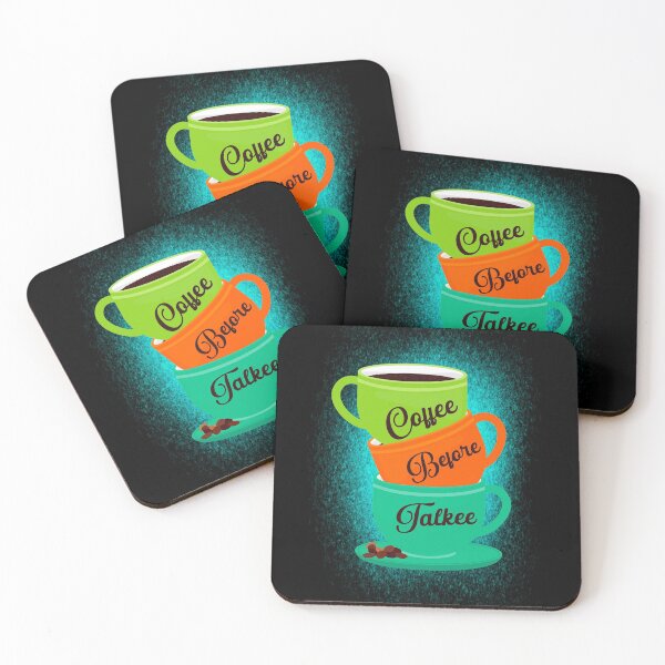 Item preview, Coffee before talkee bleach effect - funny coffee day designed and sold by Designs Of all kinds.