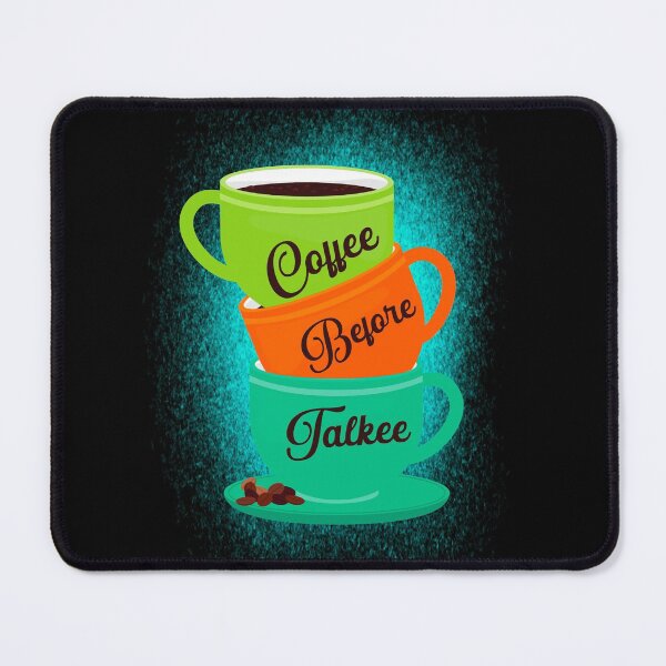 Item preview, Coffee before talkee bleach effect - funny coffee day designed and sold by Designs Of all kinds.
